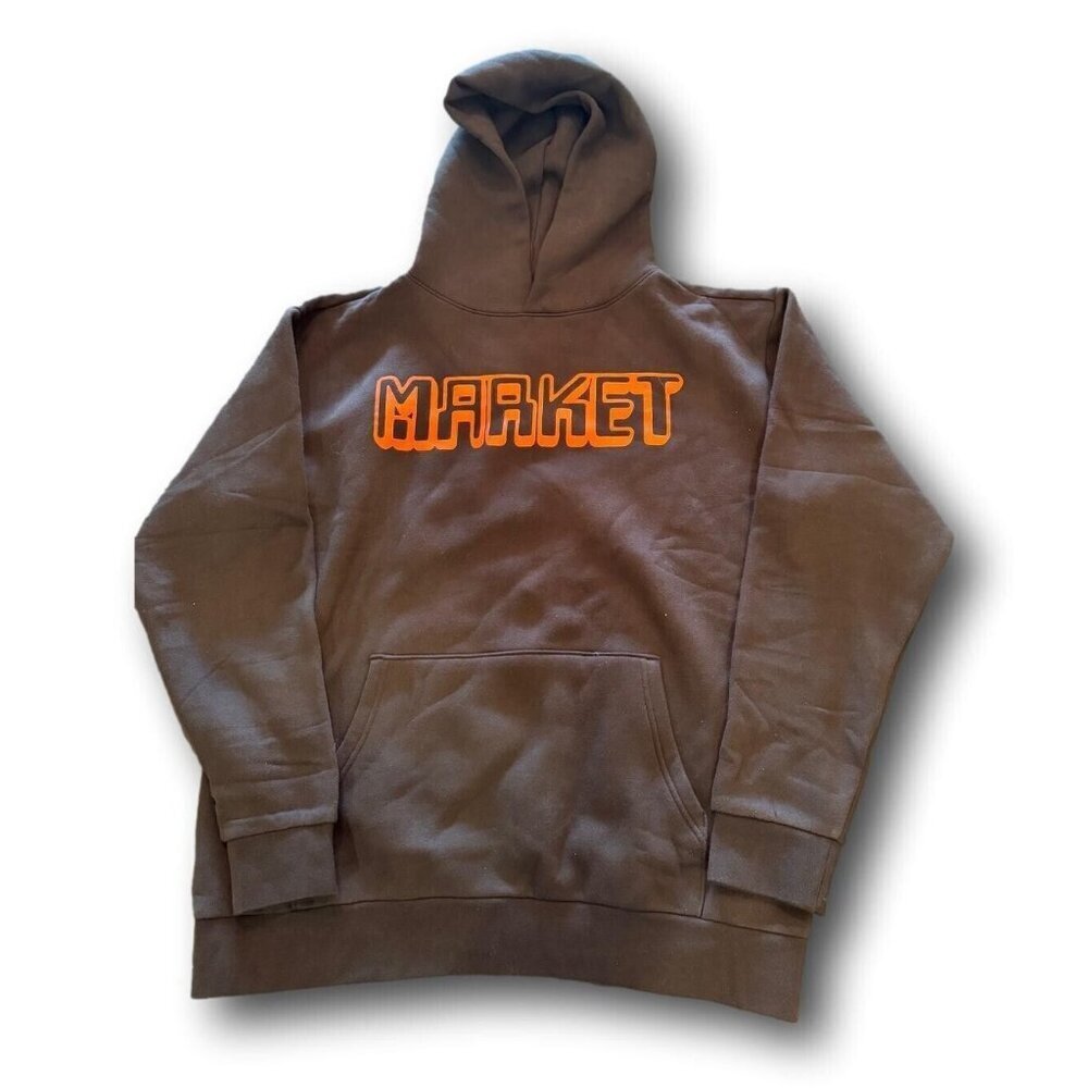 Market Mens Black Pullover Graphic Hoodie Size: Medium BNWOT